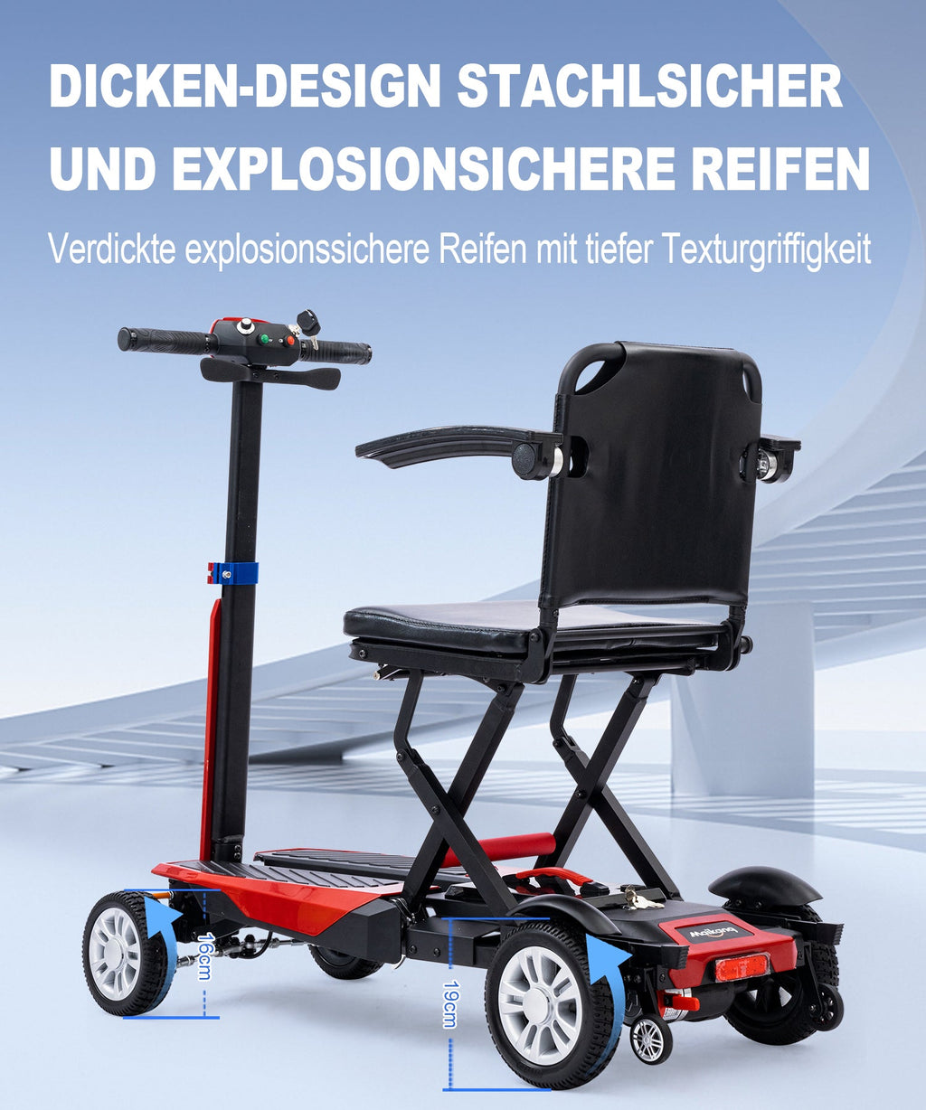 ByteTecpeak Z01 Faltbarer Elektroroller, 25KM Reichweite, 12 Ah Akku