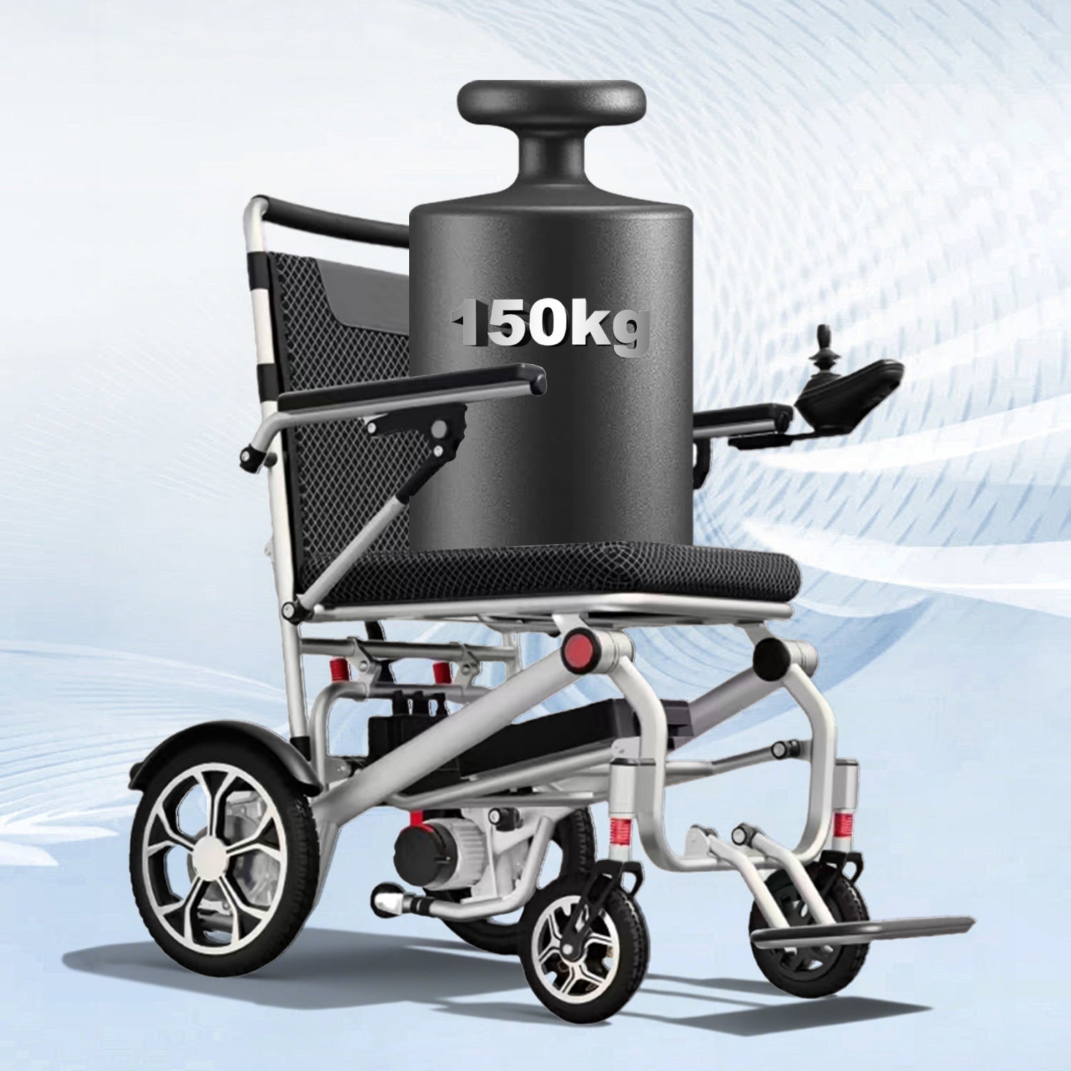 ByteTecpeak D06 faltbarer Elektrorollstuhl 400W Motor -12Ah Akku