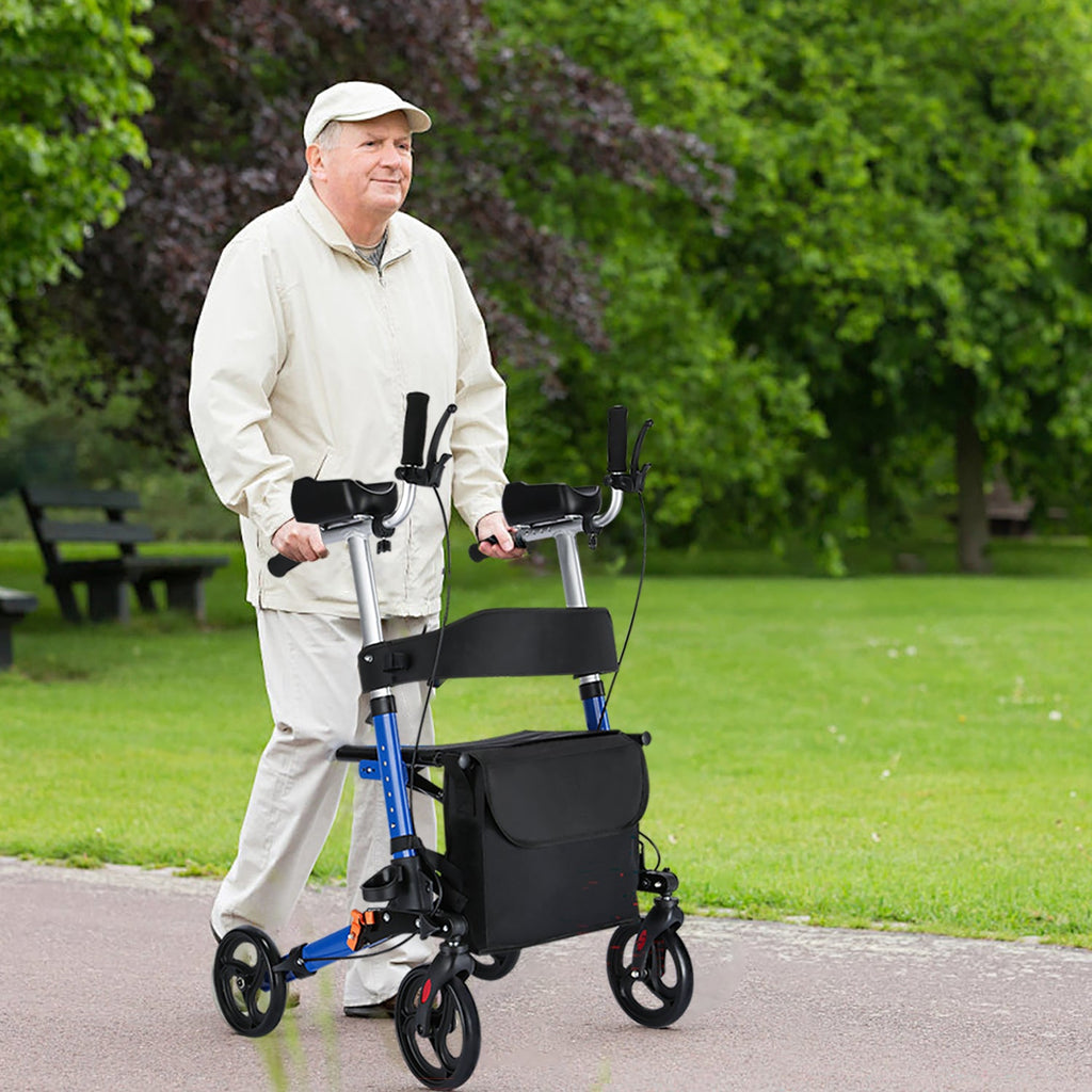 ByteTecpeak R2 4-Rad Rollator – Höhenverstellbar mit Sitzfläche, jetzt im Angebot, bis 100 kg