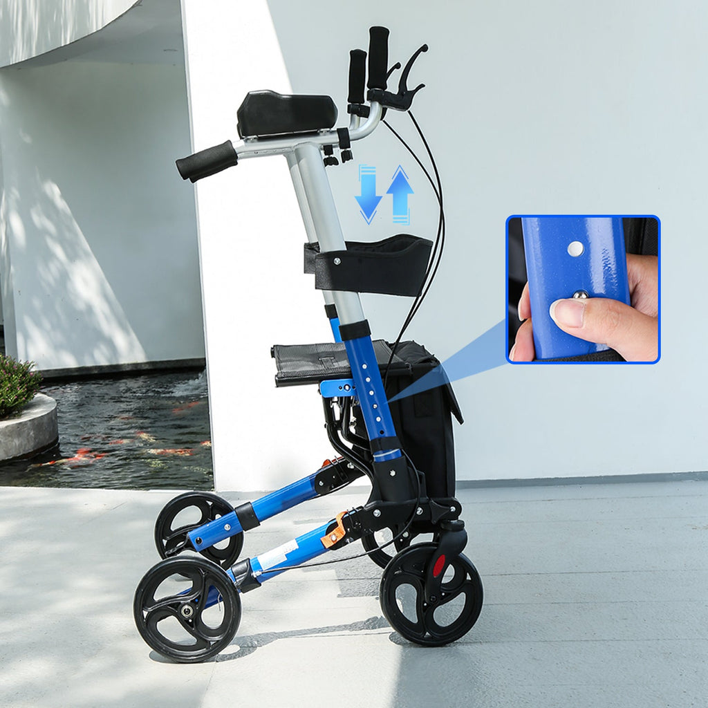 ByteTecpeak R2 4-Rad Rollator – Höhenverstellbar mit Sitzfläche, jetzt im Angebot, bis 100 kg