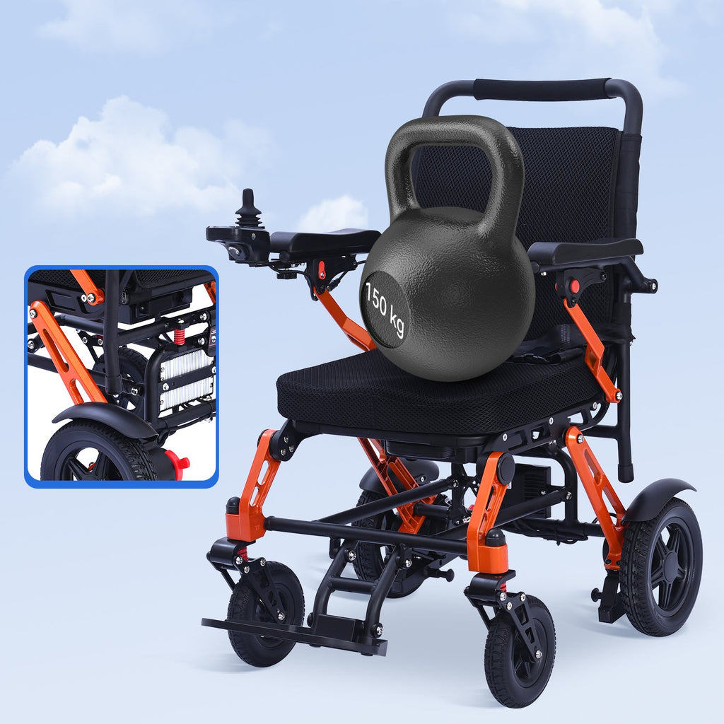 ByteTecpeak XP02 Elektrischer Rollstuhl-12Ah Akku, 20km Reichweite, 150kg