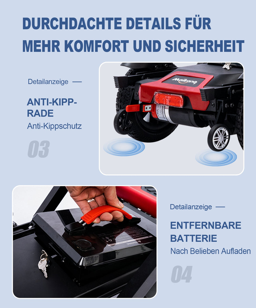 ByteTecpeak Z01 Faltbarer Elektroroller, 25KM Reichweite, 12 Ah Akku