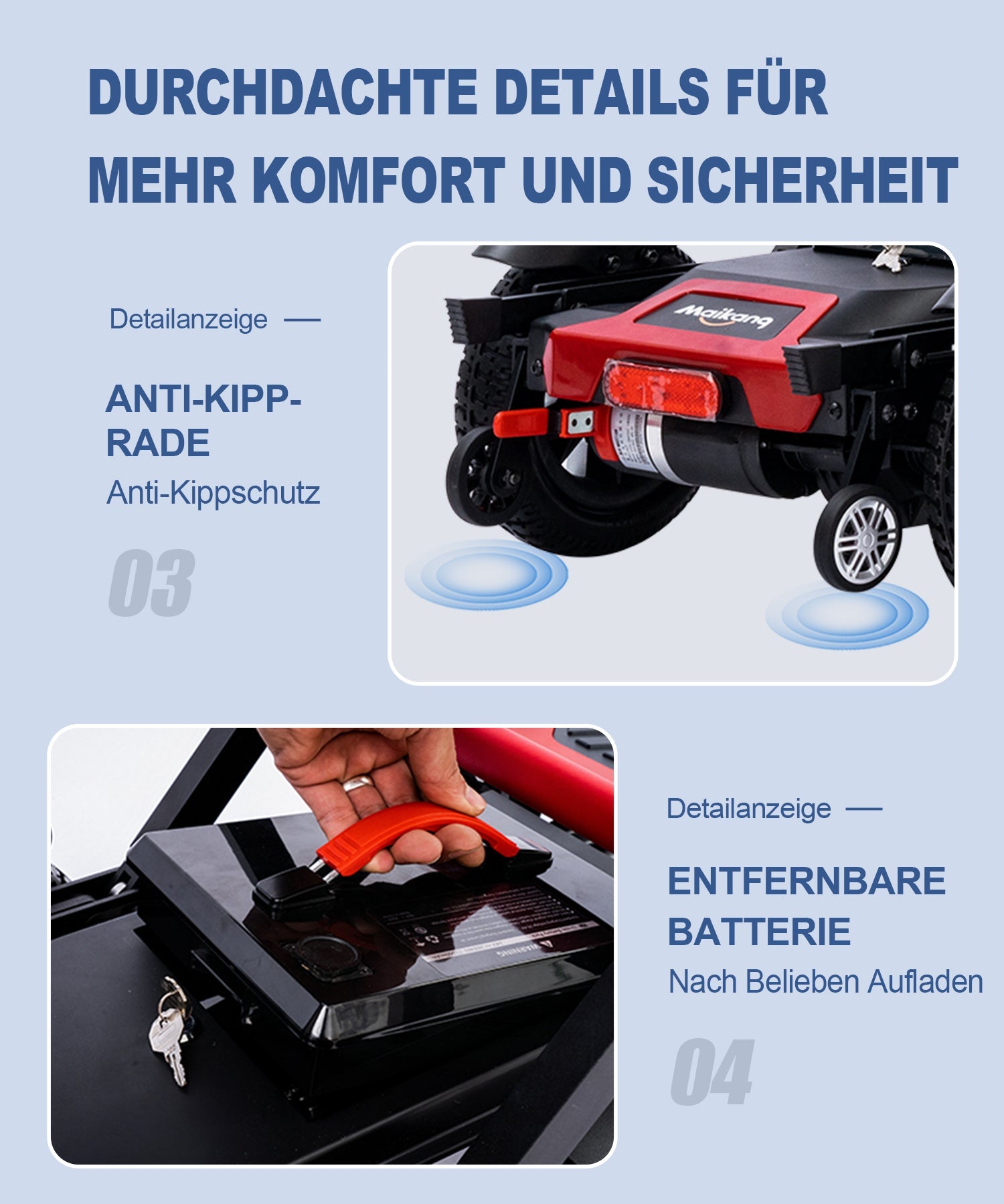 ByteTecpeak Z01 Faltbarer Elektroroller, 25KM Reichweite, 12 Ah Akku