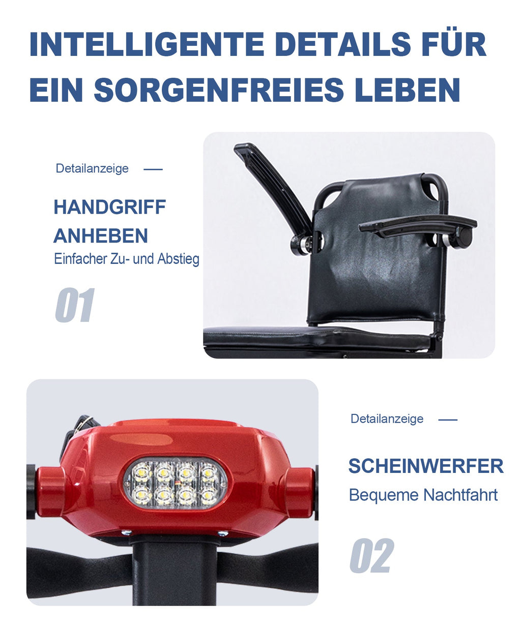 ByteTecpeak Z01 Faltbarer Elektroroller, 25KM Reichweite, 12 Ah Akku