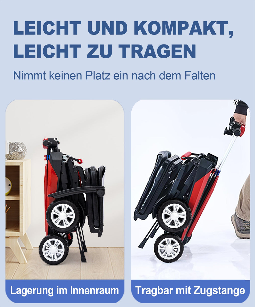 ByteTecpeak Z01 Faltbarer Elektroroller, 25KM Reichweite, 12 Ah Akku